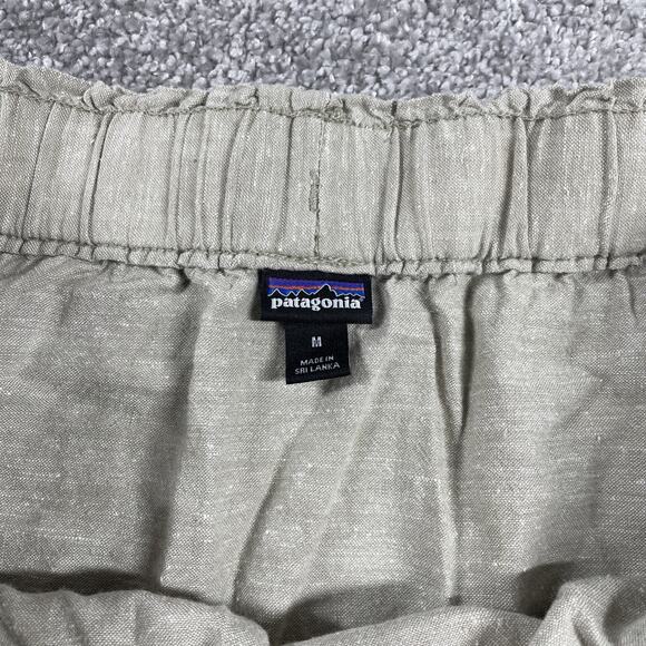 Patagonia Skirt Womens Medium Island Hemp Beach Organic Cotton Mini Tan Stretchy - Picture 2 of 9